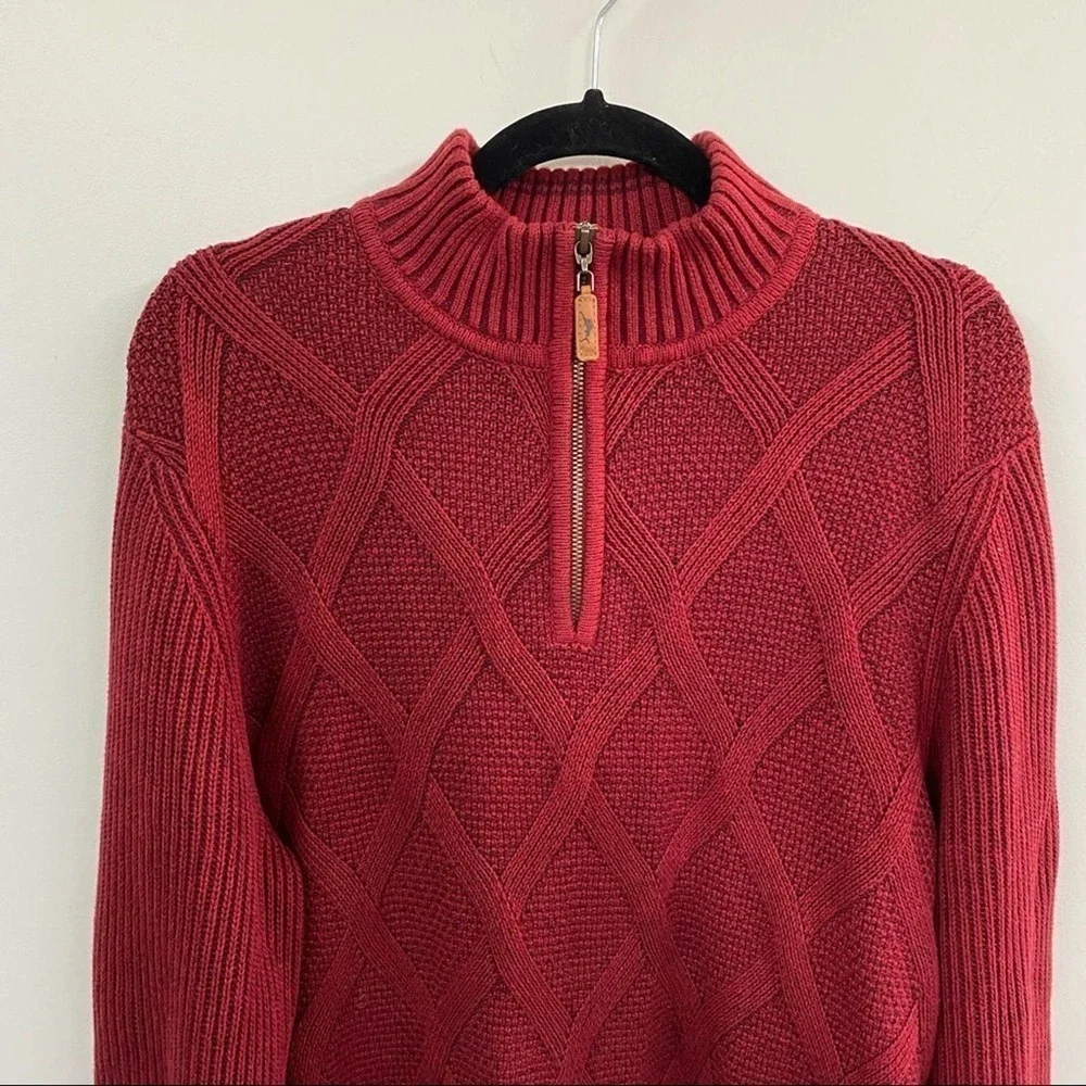 Tommy Bahama Half Zip Desert Diamond Sweater